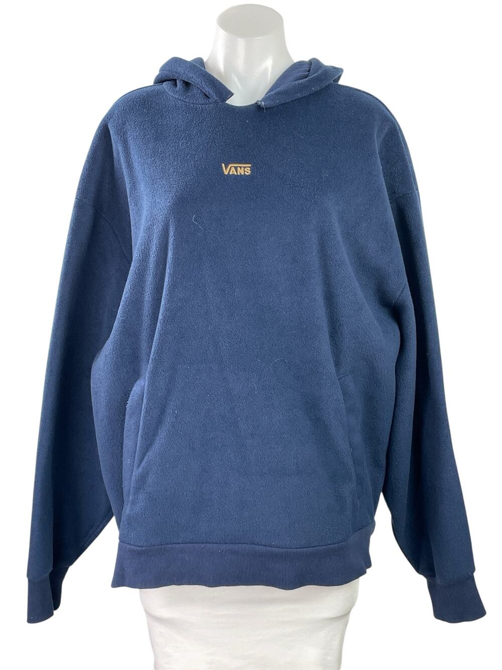 Vans x Lizzie Armanto Women's Blue Fleece Floral Hoodie Hooded Sweatshirt Top M